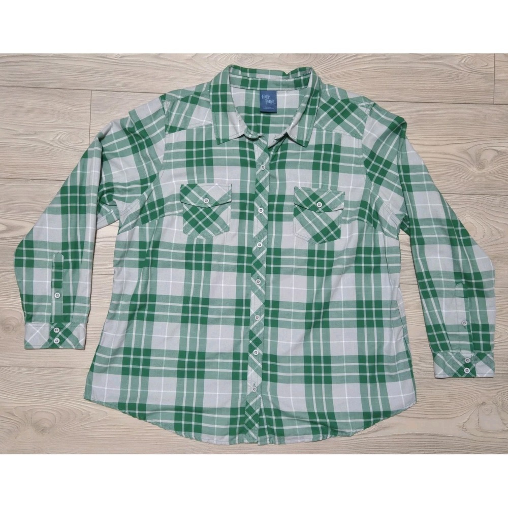 Harry Potter‎ X Torrid Slytherin Top Shirt Size 2 Green Button Down Exclusive